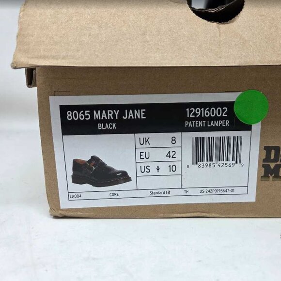 New women's US 10 EU 42 Dr. Martens 8065 Mary Jane black patent leather shoes - Picture 3 of 12